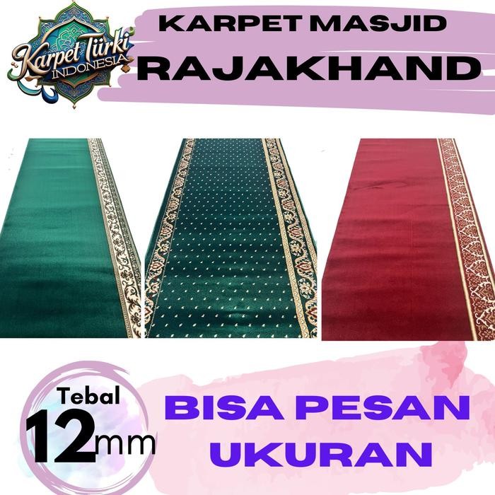 Karpet Masjid Rajakhand per Roll 6 meter Tebal 12mm - Sajadah Musholla