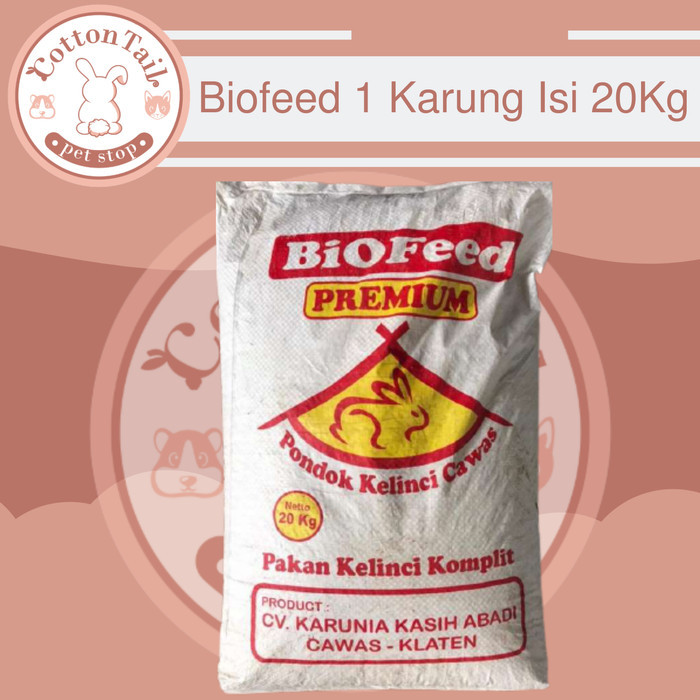 promo  -Makanan Kelinci Premium BIOFEED 20Kg 1 Karung Pelet Kelinci 20 Kg