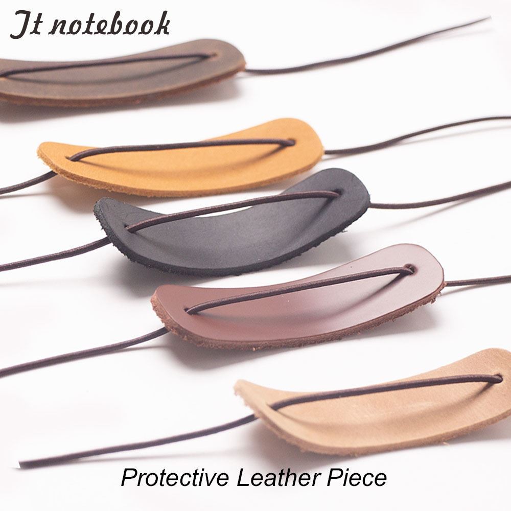 

Genuine Leather Notebook Closer Protective Leather Piece With Repair Rubber Band For Handmade Travel Journal Accessories