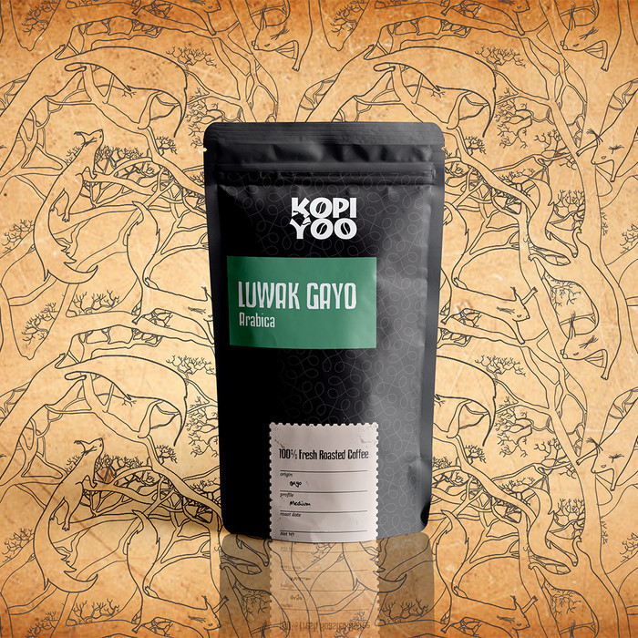 

Kopi Luwak Liar 100% Asli Aceh Gayo 100gr - Giling Halus