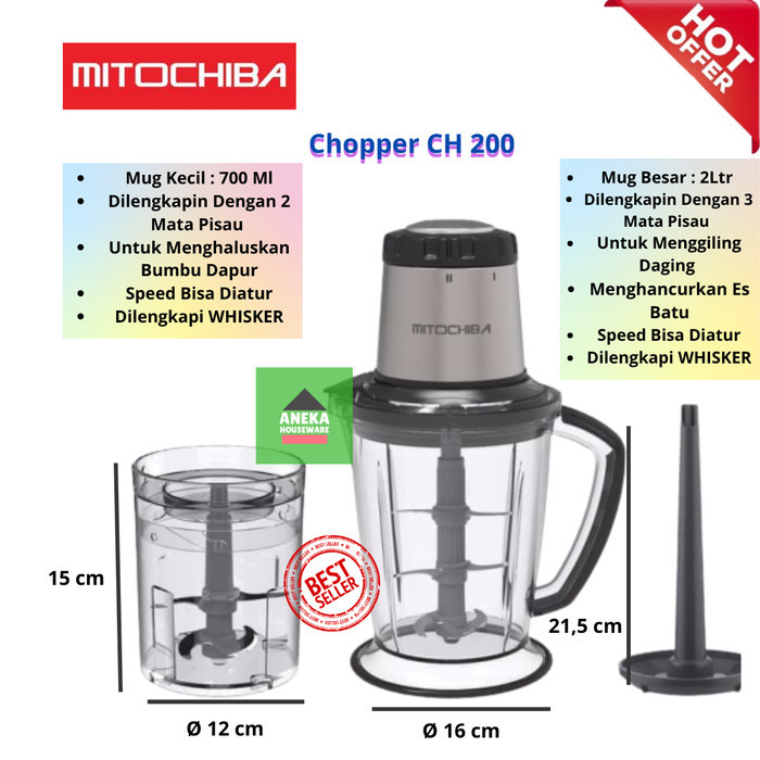 promo  -Mitichiba Chopper food Chopper CH-200 CH200 - Mitochiba
