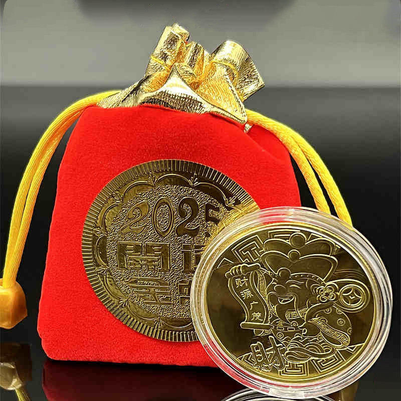 Feng Shui Koin Emas Souvenir Gold Coin Emas Koin Keberuntungan Koleksi