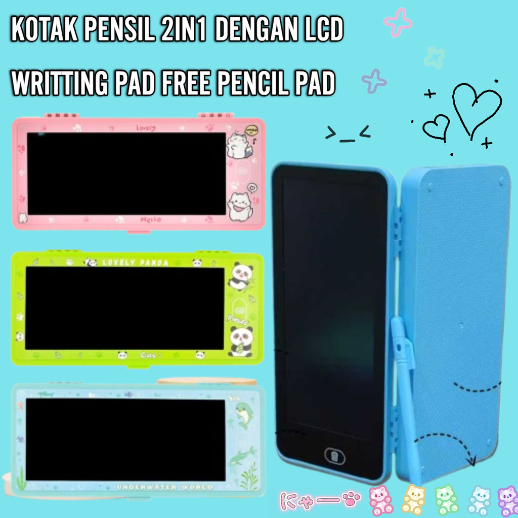

TEMPAT PENSIL MULTIFUNGSI DENGAN LCD WRITING PAD BAHAN ABS ANTI PECAH ANTI RETAK