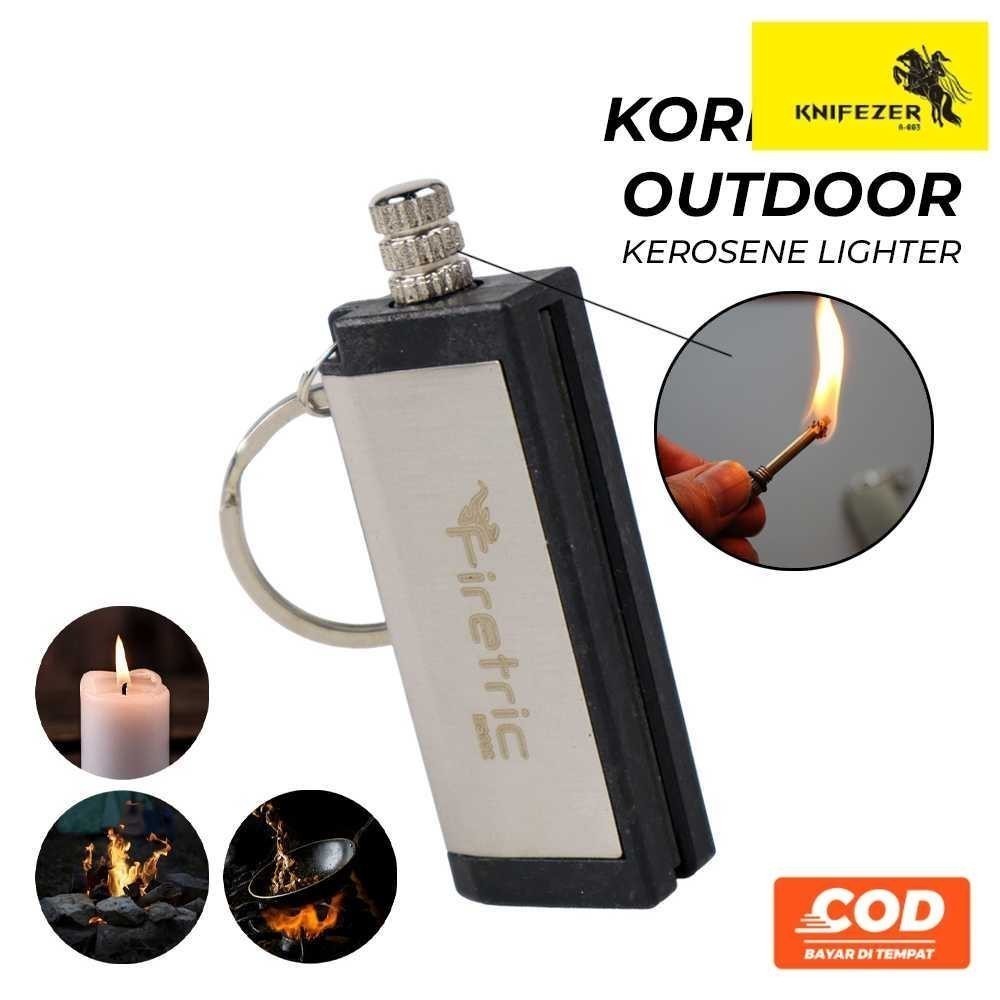 Firetric Korek api Model Gantungan Kunci Outdoor Waterproof Isi Ulang - Korek Api Survival Pendaki