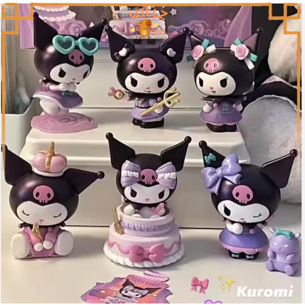 Blind Box Kuromi Melody Cinnamon Kotak Buta Acak Kotak Bonus Blind Box Kuromi Blind Box
