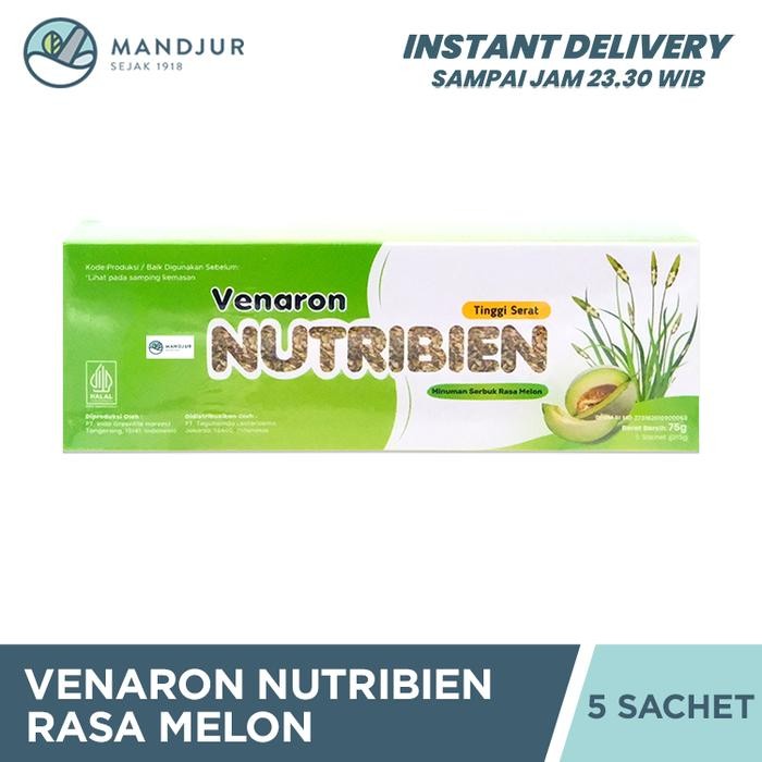 

Venaron Nutribien Rasa Melon Box 5 Sachet - Minuman Tinggi Serat