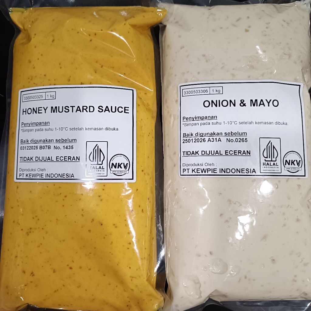 

Kewpie Sauce Onion Mayo / Honey Mustard 1Kg
