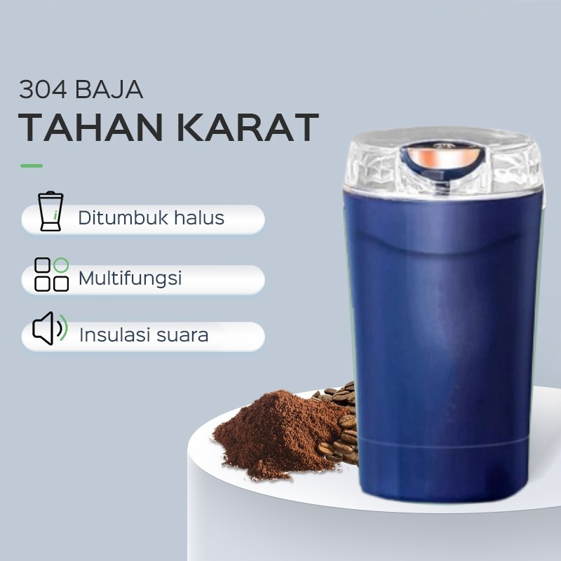 Blender Grinder Chopper Penggiling Biji Beras Kacang Bubuk Kopi Portable