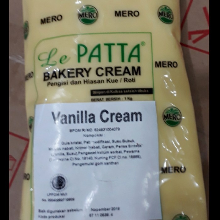 

New Arrival filling lepatta vanila mero 1 kg