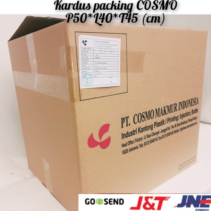 

kardus packing murah Cosmo p50*l40*t45 (cm) bahan kraft