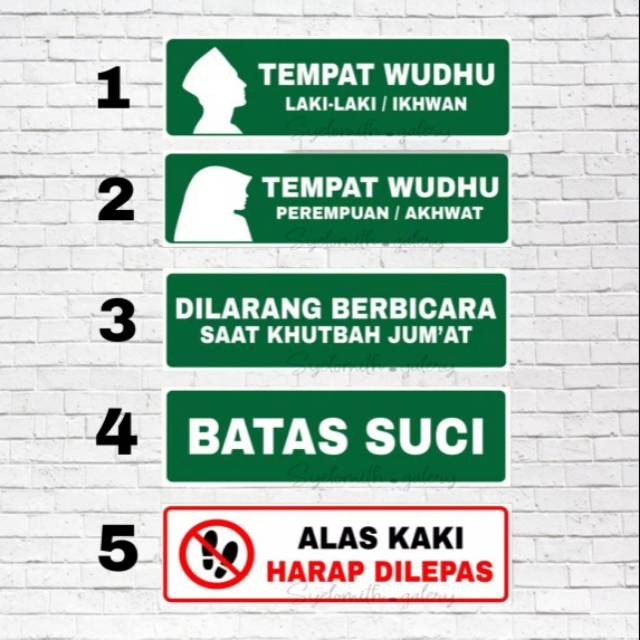 

STIKER MUSHOLLA - STIKER BATAS SUCI - STIKER TEMPAT WUDHU - STIKER LEPAS ALAS KAKI