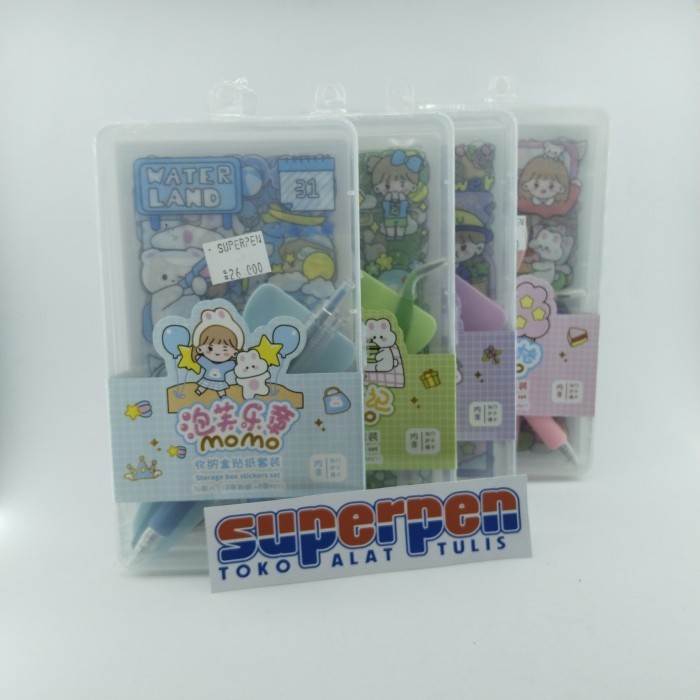 

Sticker Korea Momo Set Pulpen dan Alat Pasang