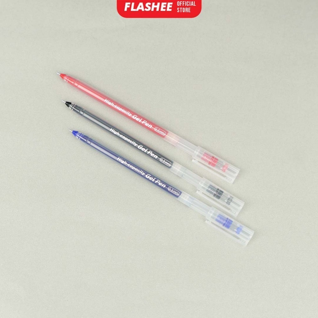 

Flashee GP V-16 0.5mm Gel Pen Snap & Pulpen Gel Standard V-16 Bolpen Bitoon Tinta Hitam Merah Biru 1Pcs