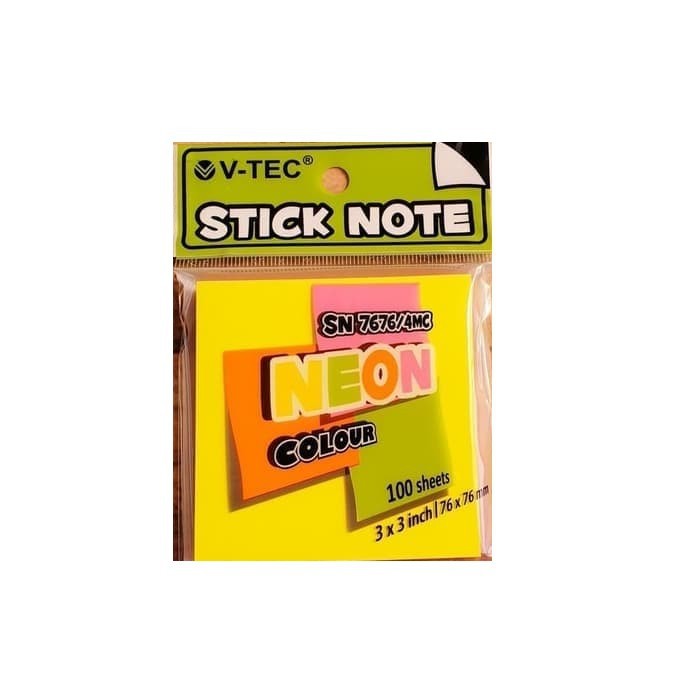 

V-TEC STICKY NOTES SN-7676-1 CLR