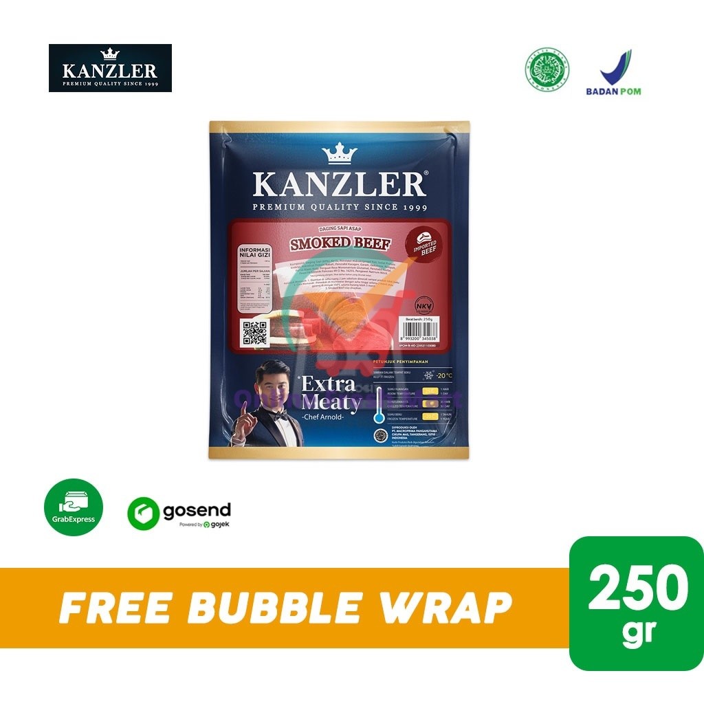 

Kanzler Smoked Beef Round / Daging Asap Bulat 250gr (KHUSUS INSTANT) - Online Fresh Mart Denpasar