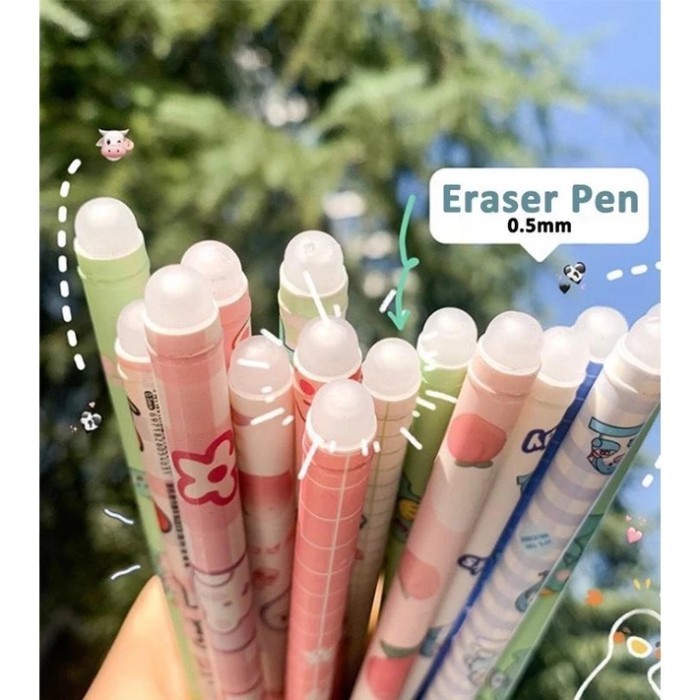 

Alat Tulis Pulpen Bisa Hapus Bolpoin Pena Gel Erasable Erase Magic Pen Motif Karakter Lucu Tinta Hitam 0.5mm [INT]