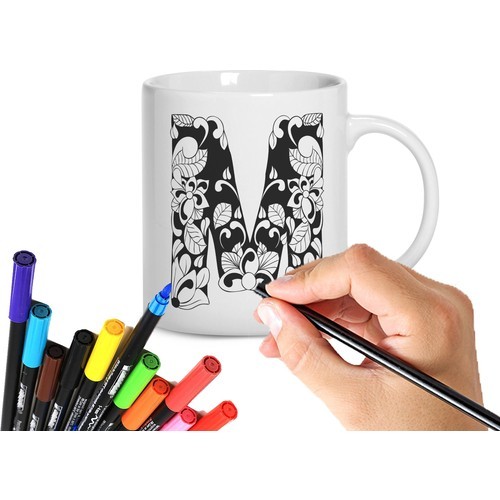

Fotoboya Porcelain Painting Hobby Set M Letter Cool Colors