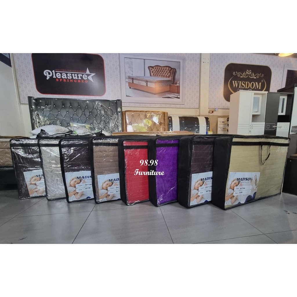 MADISON Kasur Lipat - Tilam Busa Lipat Backbone 90cm - Tilam Busa Gulung lengkap tas - Medan