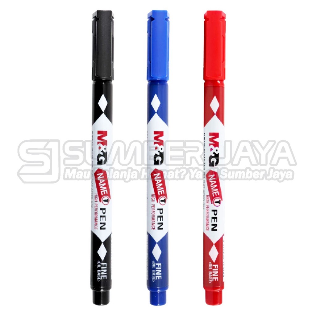 

Spidol Permanent Marker Waterproof Fast Dry Name Pen M&G APM25671
