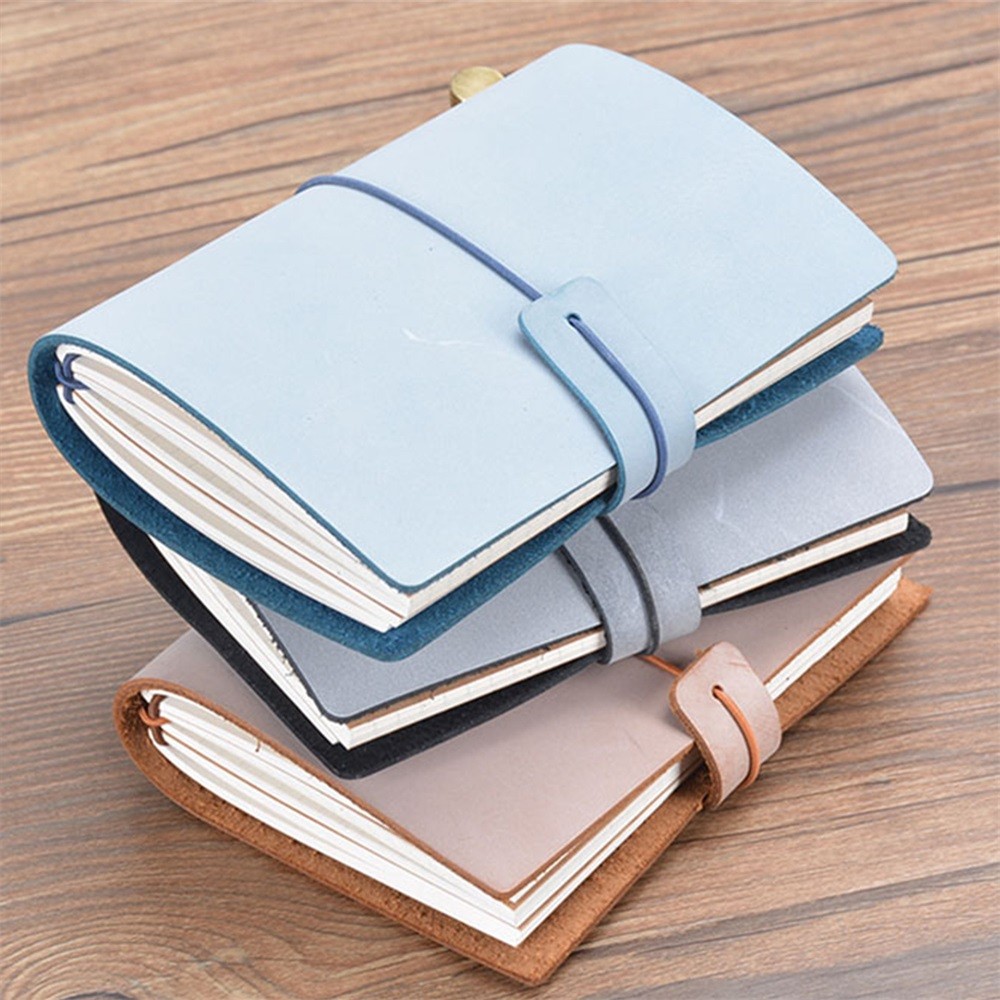 

Foggy Wax Leather Notebook Handmade DIY Journal Travel School Teacher Student Memorial Note Book Exquisite Gift Diary Sketchbook