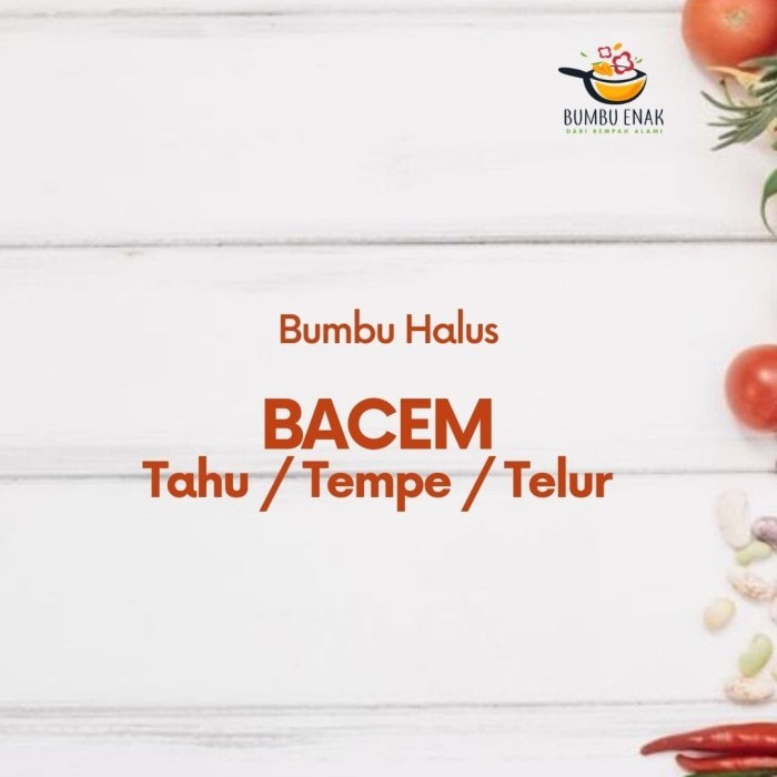 

✨TERLARIS -Bumbu Halus Bacem Tempe / Tahu / Telur Menu Khas Jogja | Fresh&Praktis