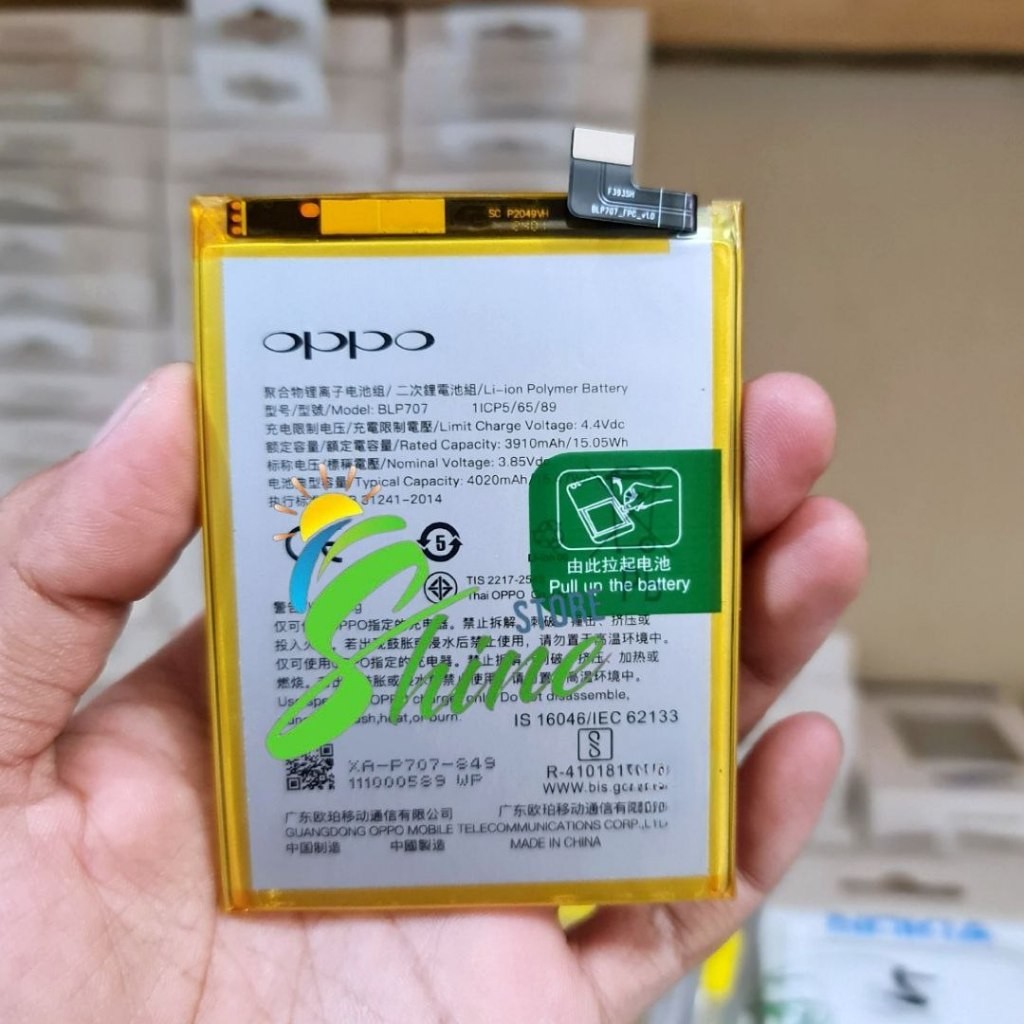 Batre Baterai BLP707 Original HP Oppo F11 CPH1913 CPH1911 Batrei Battery Tanam