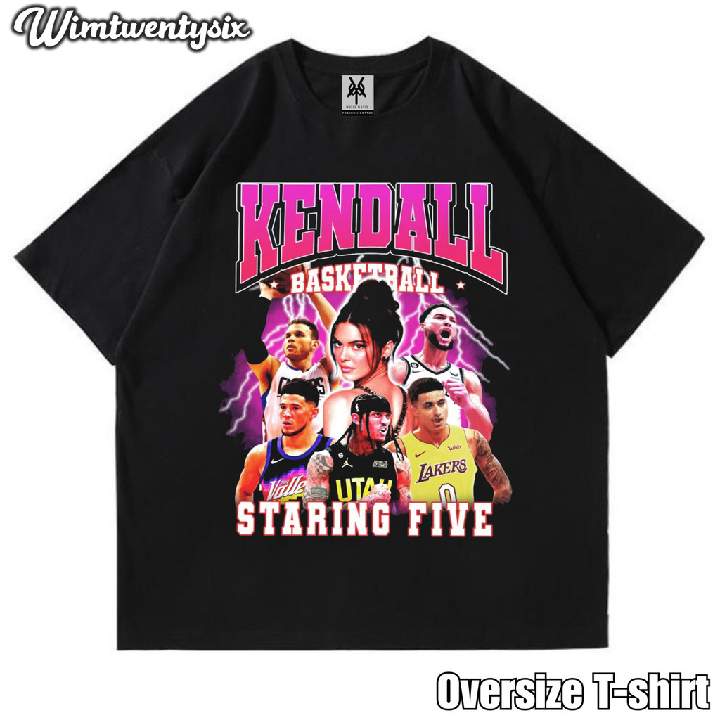 KAOS OVERSIZE | VINTAGE | T-SHIRT OVERSIZE | KAOS KENDALL JENNER STARTING FIVE
