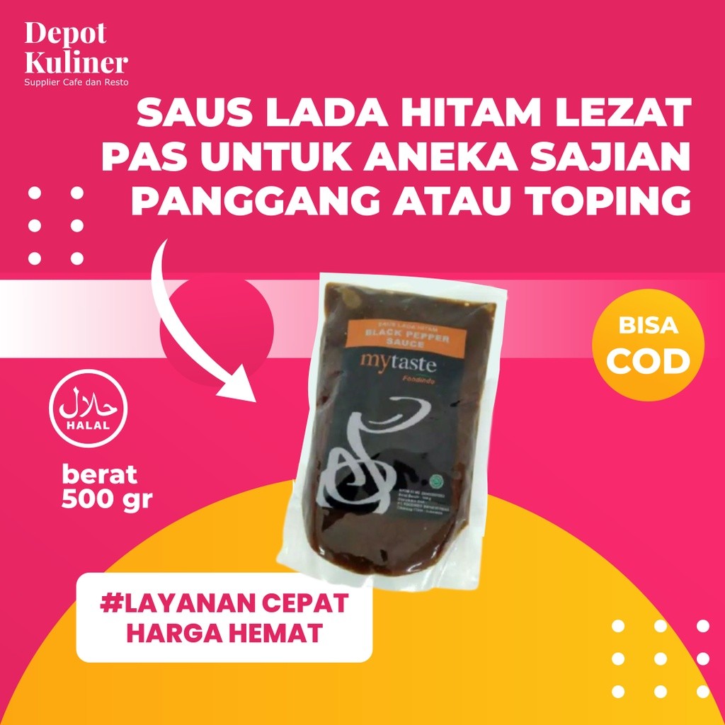 

Saos Blackpapper MyTaste 500gr / Saus Lada Hitam / Blackpaper Saus