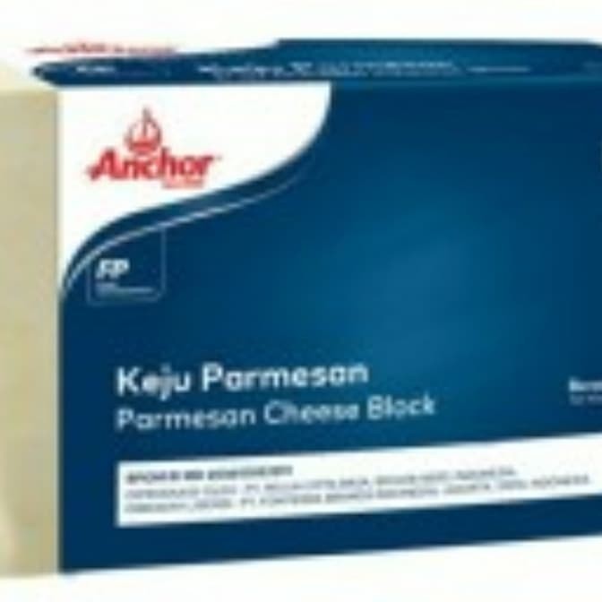 

[New Arrival]Promo Keju Parmesan Blok Anchor repack 400 gr Parmesan Cheese Ori BPOM Halal