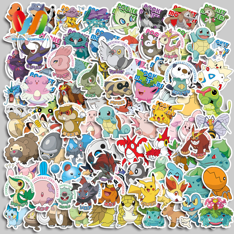 

100pcs Cute Anime Animals Stickers Diy Computer Washi Scrapbooking Laptop Stickers Stationery Arts Crafts