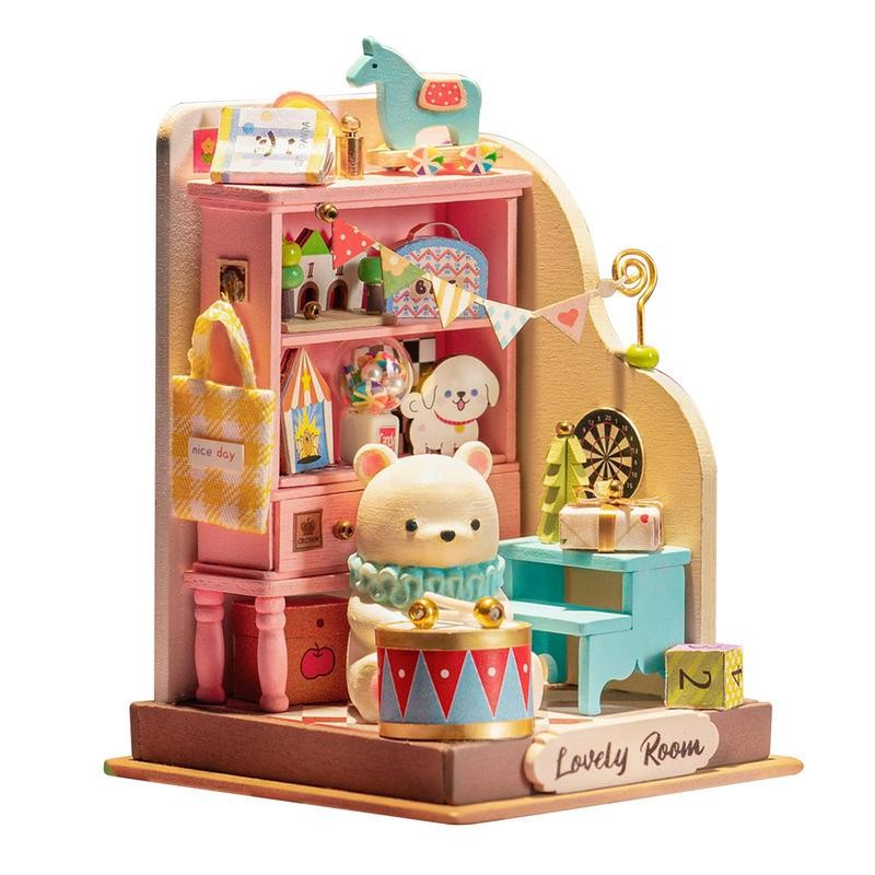 Wooden Doll Houses For Girls Wooden Dolls House Bear House Wooden Dolls House Miniature Doll House K