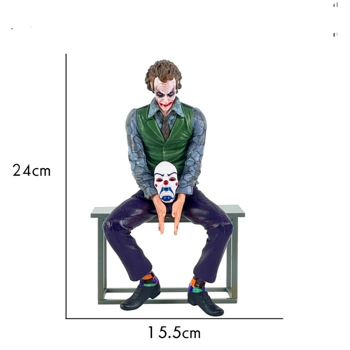 action figure joker heath ledger model duduk 24cm