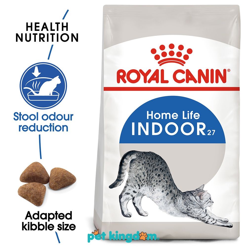 Pet Kingdom Royal Canin 400 gr Makanan Kucing Kering Adult Home Life Indoor27 Pakan Kucing Cat Food 
