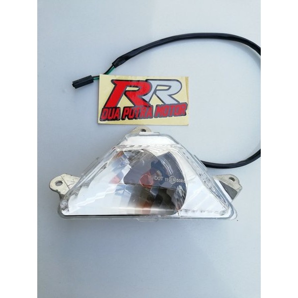 lampu sen sein riting reting depan kiri assy original ori kawasaki ninja 250 fi 250fi