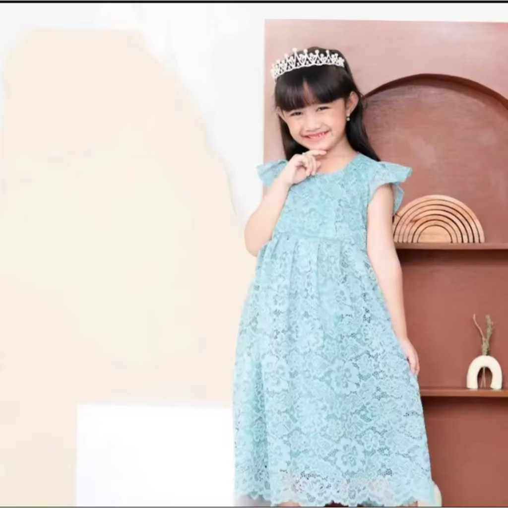 COD dres brukat anak perempuan usia 3-4 THN/ DRES BRUKAT ANA PEREMPUAN / DRES BRUKAT / DRES BRUKAT W