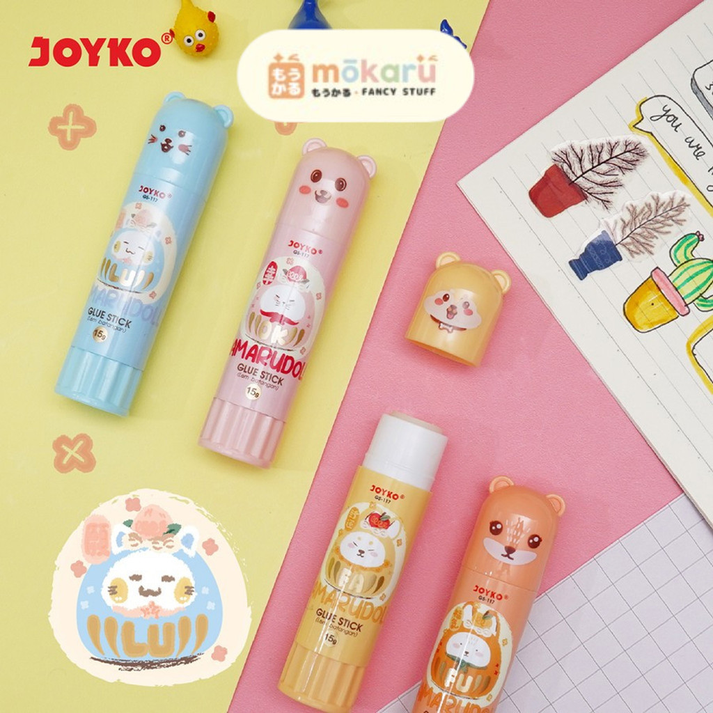 

Joyko Glue Stick 15gr GS-117 Damaru Doll / Lem Stik