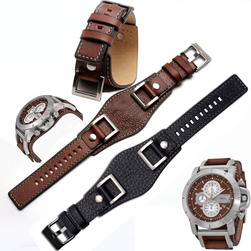 Fossil JR1157 Watband Genuine Leather 24mm Men Wat Band Strap High Quality Vintage Bracelet Retro St