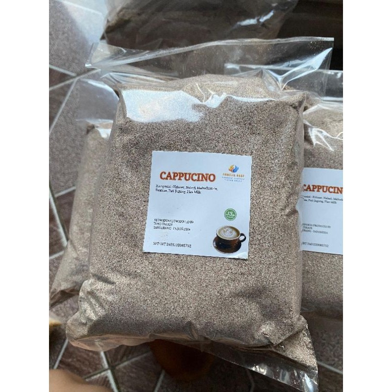 

BUBUK MINUMAN CAPUCINO 1KG UNTUK JUALAN CAPCIN MINUMAN SERBUK CAPCIN
