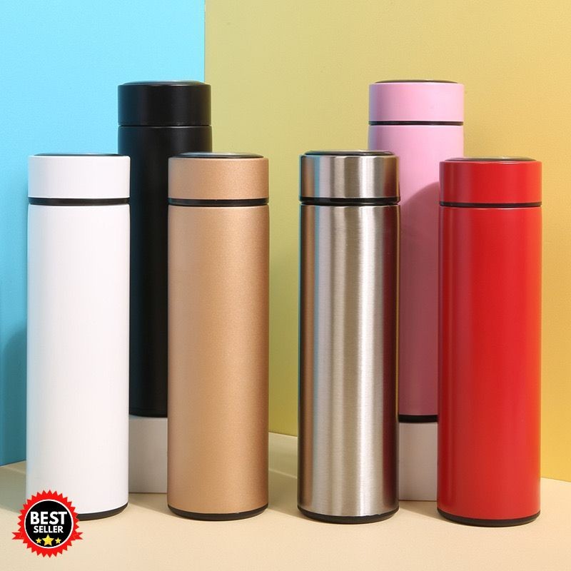 Termos Air Panas Mini LIFE + Box Tumbler Kopi Tempat Minum Thermos Kecil Botol Polos Vacum Tremos St