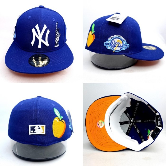 TOPI FITTED MLB NY YANKEES NAVY PATCH - 7