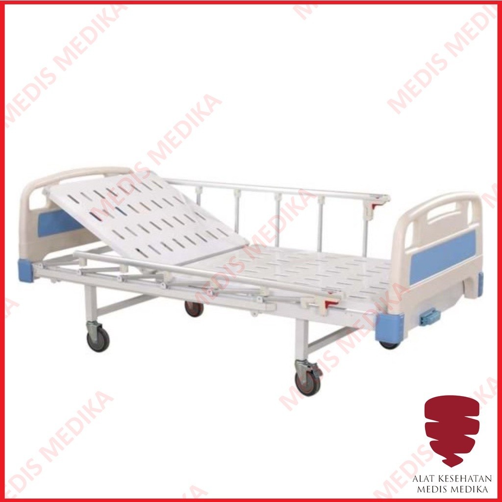 Bed Manual 2 Crank + ABS Luna Life  B3 Tempat Tidur Ranjang Pasien