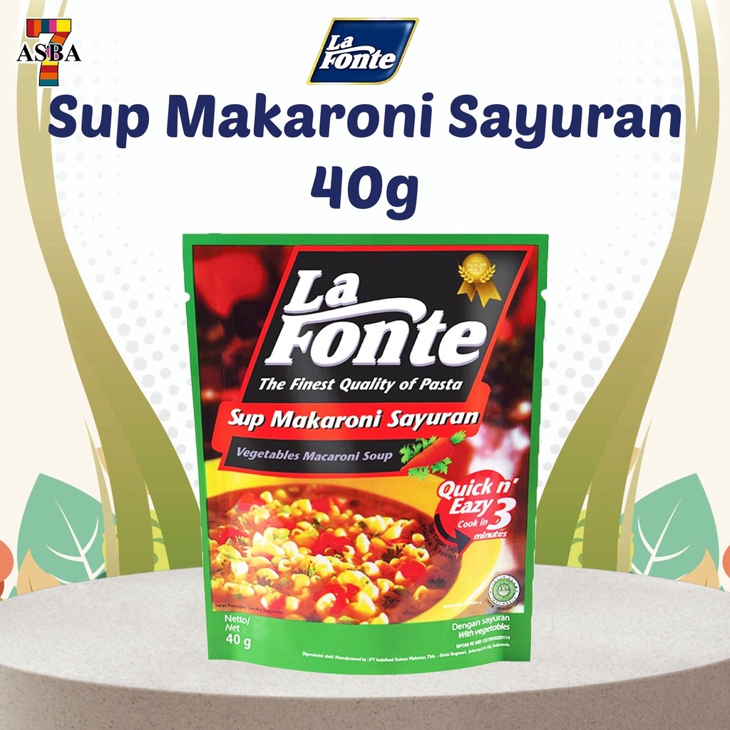 

LA FONTE MAKARONI SUP SAYURAN 40GR