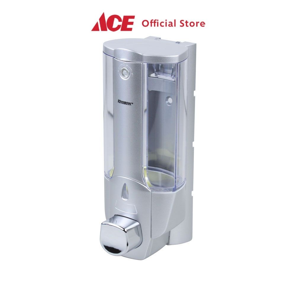 HWO95 Krisbow Dispenser Sabun Cair - Silver Liquid Soap Container Tabung Tempat Sabun Serbaguna Akse