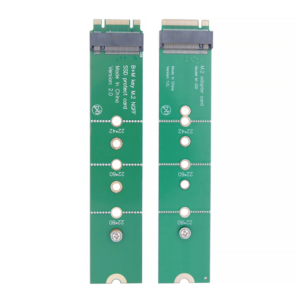 NGFF NVME AHCI Test Protection Card Male To Female Extension Board SATA SSD Protection Card M2 B+M K