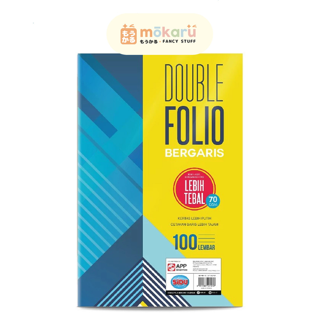 

SIDU Sinar Dunia Kertas Double Folio Bergaris 100sheets