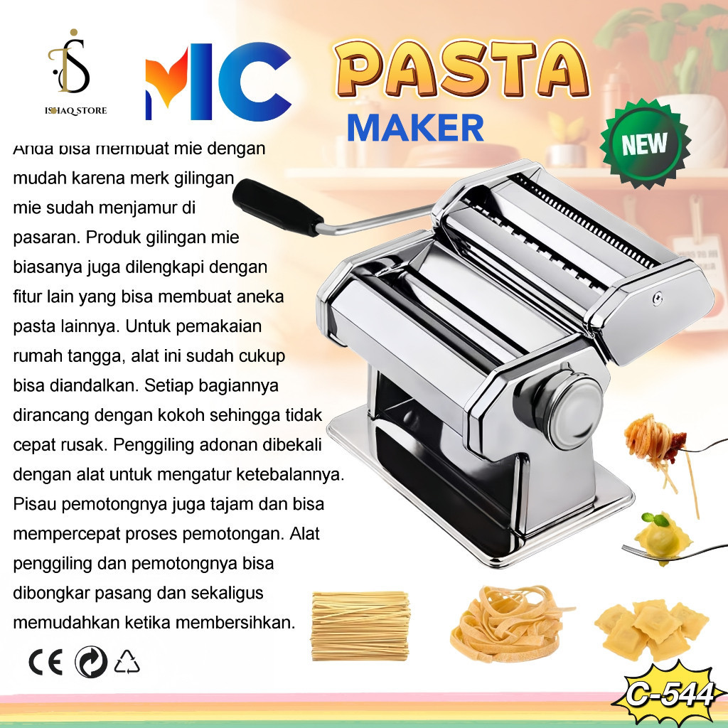 Is) CMC[C-544]Gilingan Mie Pasta Maker Mesin Gilingan Mie Mesin Giling Pasta Maker