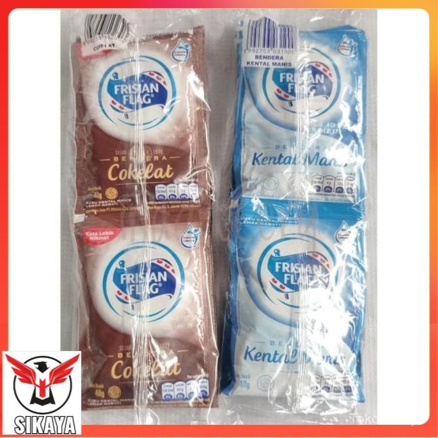 

FRISIAN FLAG KENTAL MANIS SACHET 40GR 6PCS PUTIH / COKLAT