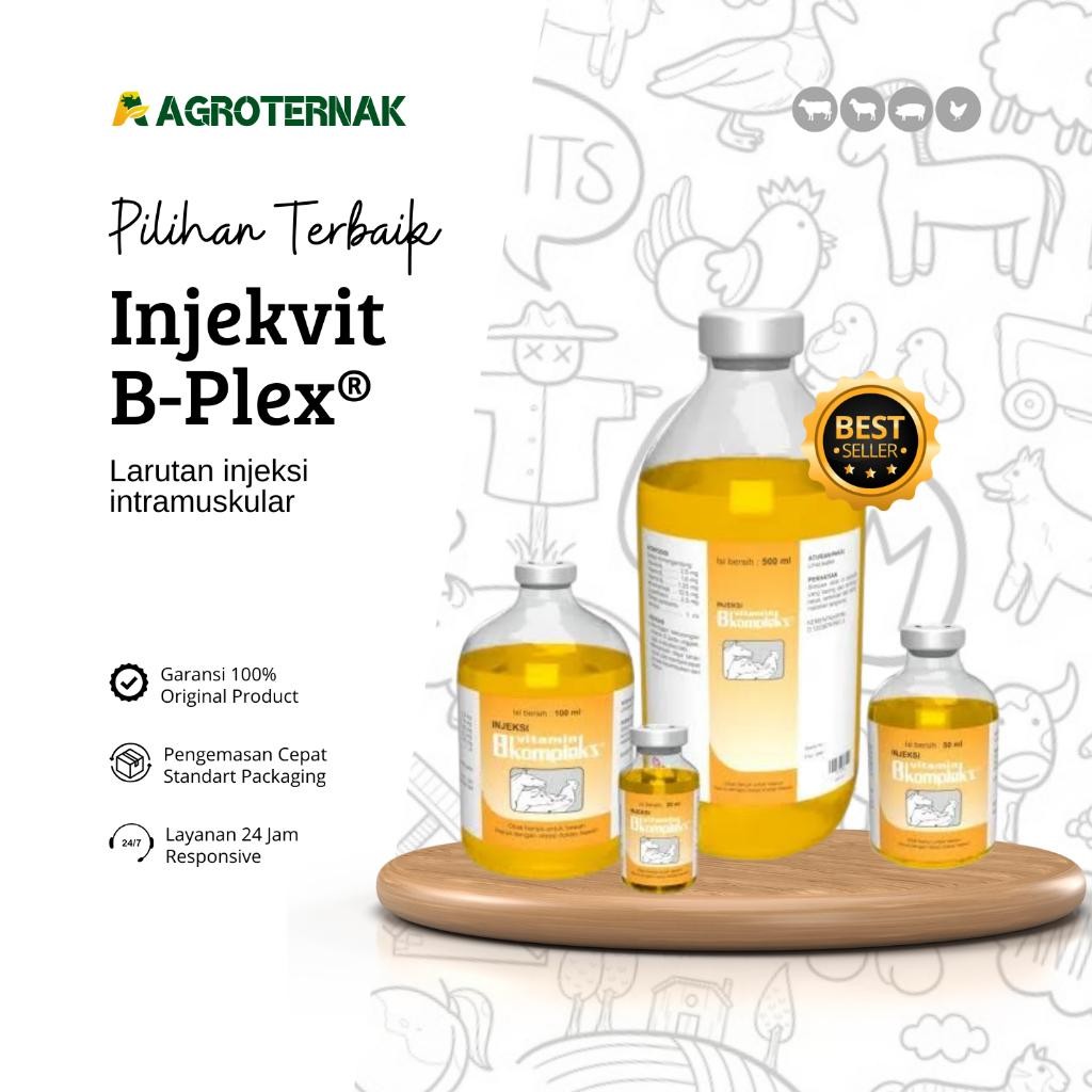 INJEKVIT B PLEX Vitamin B Complex Medion Injeksi Nafsu Makan Daya Tahan Tubuh Hewan Ternak Unggas Ay
