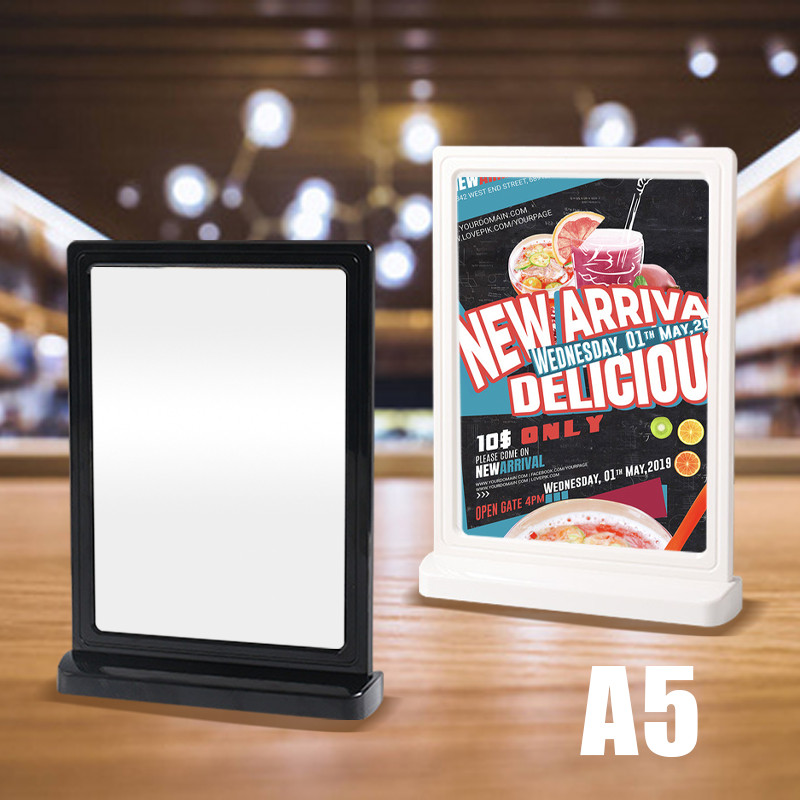 

A5 Acrylic Sign Holder Stand Menu Stand Brosur Akrilik Tent Card Holder Portrait Rumah Makan