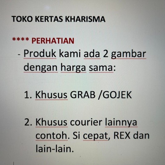 

best -Hvs A4 75 gr Paper One ( Box ) KHUSUS GRAB / GOJEK
